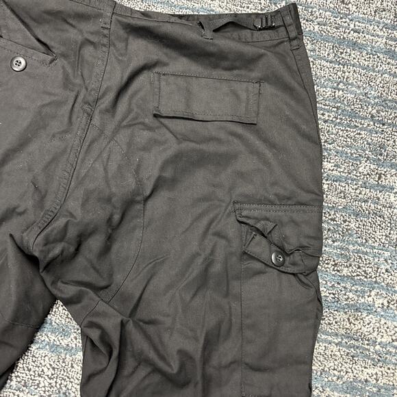 Men's Black Military BDU Pants Cargo Work Utility Bottoms Fatigue Trouser Size L - Picture 7 of 7